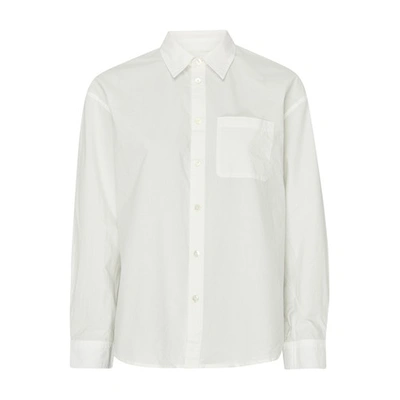 Apc Boyfriend Shirt With Logo In White