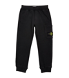 Stone Island Kids' Blue Trackpants With Logo Patch In Cotton Boy In Navyblue