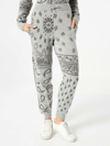 MC2 SAINT BARTH WOMAN LIGHTWEIGHT KNIT SWEATPANTS WITH GREY BANDANNA PRINT