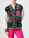 MC2 SAINT BARTH WOMAN COLLEGE JACKET WITH BANDANNA PRINT