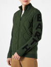 MC2 SAINT BARTH MAN MILITARY GREEN PADDED JACKET