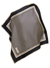 Balmain Asymmetrical Scarf-style Top With Mini Monogram Print In White/black
