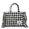 MC2 SAINT BARTH COLETTE BLANKET HANDBAG WITH PIED DE POULE PRINT