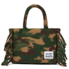 Mc2 Saint Barth Colette Blanket Handbag With Camouflage Print In Multicolor