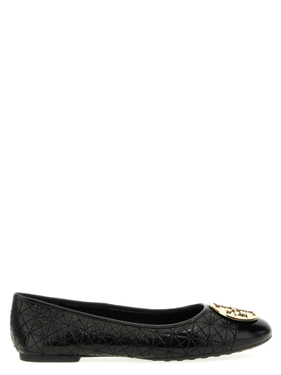 Tory Burch Claire Quilted Ballet Flat In Black