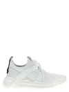 Moncler Lunarove Rubber And Leather-trimmed Neoprene Sneakers In White