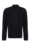 Roberto Collina Turtleneck Wool Sweater Long Sleeves In Grey