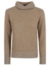 Fabiana Filippi Wool Blend Turtleneck Sweater In Camel