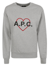 Apc Leon Sweatshirt In Heather Grey