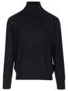 Etro Roma Wool Turtleneck Sweater In Black