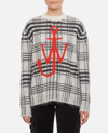 JW ANDERSON TARTAN CHECK WOOL BLEND JUMPER