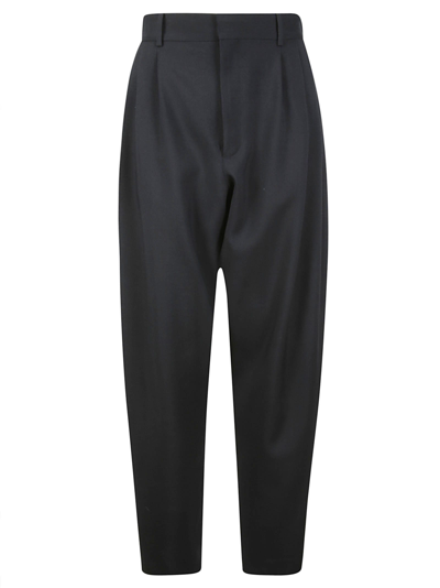 Quira Pleated Tailored Wool Trousers In Grey