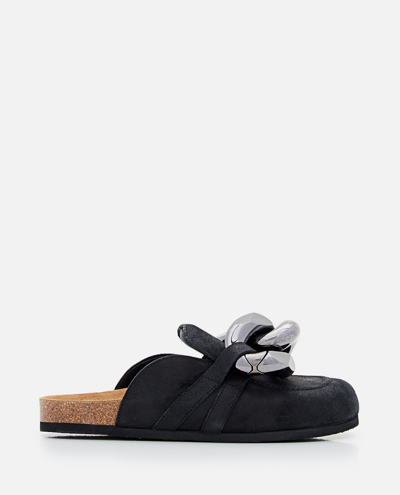 JW ANDERSON CHAIN SUEDE LOAFERS