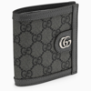 GUCCI OPHIDIA GREY\/BLACK WALLET