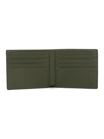 Gucci Bi-fold 'gg' Wallet In Verde