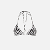 MC2 SAINT BARTH WOMAN TRIANGLE TOP SWIMSUIT WITH IKAT PRINT