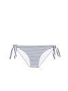 Mc2 Saint Barth Woman Swim Briefs With Striped Print In Blue