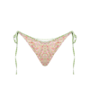 Mc2 Saint Barth Woman Swim Briefs With Liberty Print Liberty Special Edition In Green