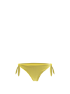 Mc2 Saint Barth Woman Swim Briefs With Adjustable Side Laces In Yellow