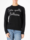 Mc2 Saint Barth Woman Sweater With Tutte Quelle Bollicine Embroidery