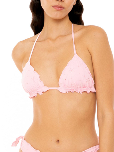 Mc2 Saint Barth Woman Pink Sangallo Triangle Top