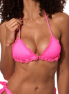 Mc2 Saint Barth Woman Pink Fluo Triangle Top In Pink