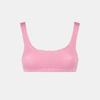Mc2 Saint Barth Woman Pink Crinkle Bralette Top Swimsuit In Pink