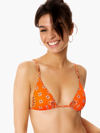 Mc2 Saint Barth Woman Orange Triangle Top In Orange