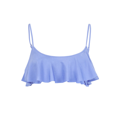 Mc2 Saint Barth Woman Lilac Bralette With Volant