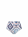 MC2 SAINT BARTH WOMAN HIGH WAIST SWIM BRIEFS WITH ETHNIC PRINT