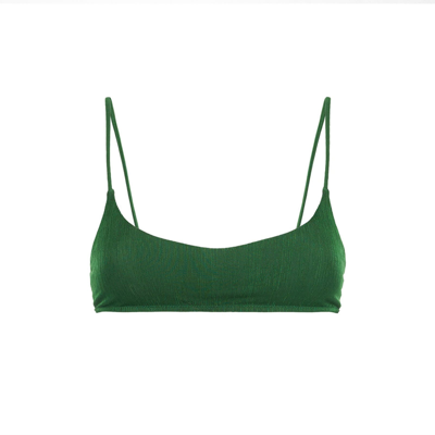 Mc2 Saint Barth Woman Green Bralette Top