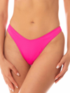 Shop Mc2 Saint Barth Woman Fucsia Cheeky Swim Briefs In Pink