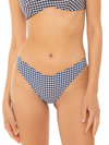 MC2 SAINT BARTH WOMAN CHEEKY SWIM BRIEFS WITH GINGHAM PRINT