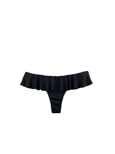 Mc2 Saint Barth Woman Cheeky Swim Briefs In Black