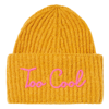 MC2 SAINT BARTH WOMAN BRUSHED AND ULTRA SOFT BEANIE WITH TOO COOL EMBROIDERY