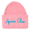 MC2 SAINT BARTH WOMAN BRUSHED AND ULTRA SOFT BEANIE WITH APRES CHIC EMBROIDERY