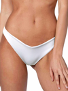 MC2 SAINT BARTH WHITE RIBBED CHEEKY SWIM BRIEFS