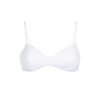 Mc2 Saint Barth White Ribbed Bralette In White