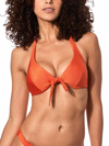 Mc2 Saint Barth Underwired Orange Triangle In Orange