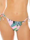 Mc2 Saint Barth Tropical Print Swim Briefs In Pink