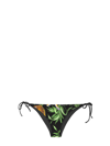Mc2 Saint Barth Tropical Print Swim Briefs In Black
