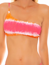 MC2 SAINT BARTH TIE DYE ONE SHOULDER BRALETTE