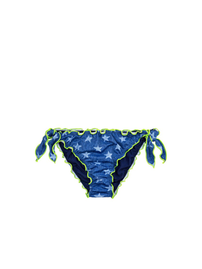 Mc2 Saint Barth Stars Print Swim Briefs In Blue