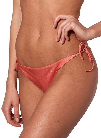 Mc2 Saint Barth Shiny Peach Swim Briefs In Pink