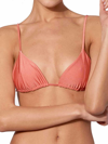 Mc2 Saint Barth Shiny Peach Triangle In Pink