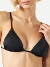 Mc2 Saint Barth Shiny Black Triangle In Black