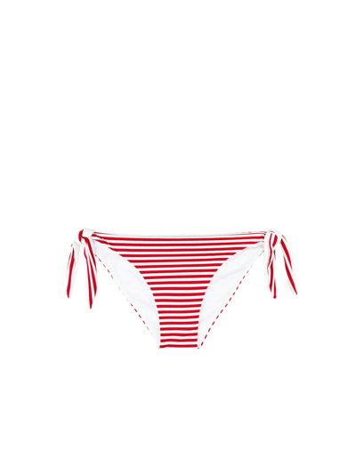 Mc2 Saint Barth Red Striped Swim Briefs