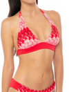 Mc2 Saint Barth Red Knitted Triangle In Red