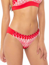 MC2 SAINT BARTH RED KNITTED CHEVRON BRIEFS