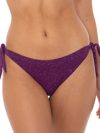Mc2 Saint Barth Purple Lurex Swim Briefs In Purple